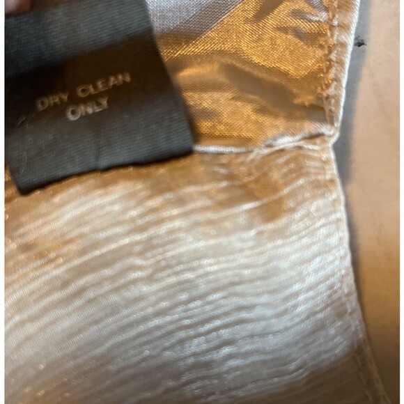 Maverick Fine Western Wear Vest Women’s L Beige Beaded Sequin Chiffon Boho Chic - Picture 10 of 13